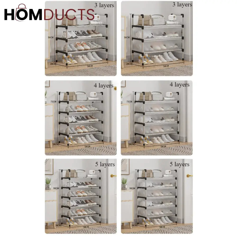 Dustproof Multilayer Shoe Rack
