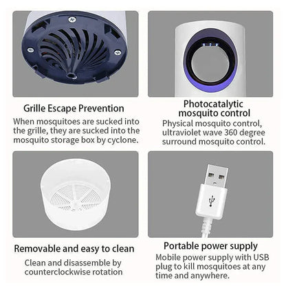 Photocatalyst Home Mosquito Repellent Lamp: Silent, Plug-in Device for Baby Bedrooms